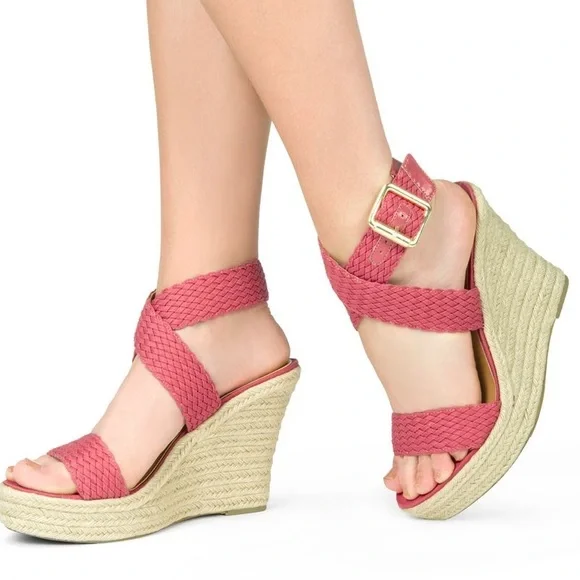 JustFab Breeze ankle wrap espadrilles - Picture 1 of 8